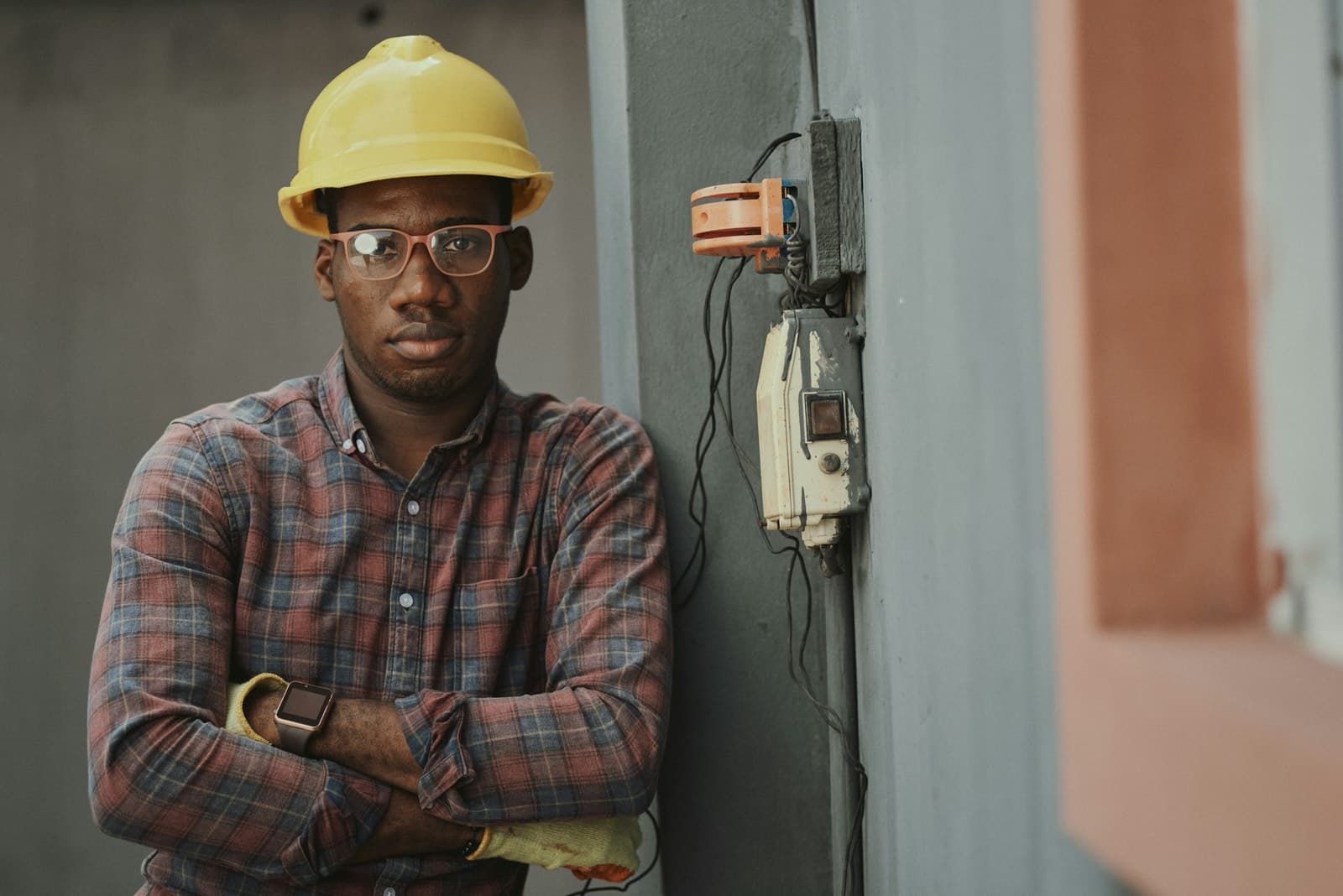 Home inspector examining a property as an illustrative image